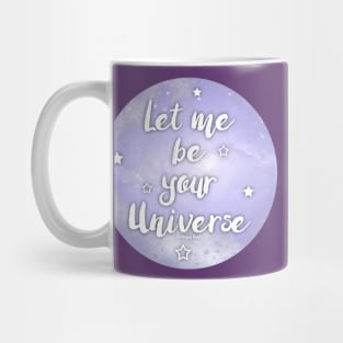 Lila Galaxie Textur Mug